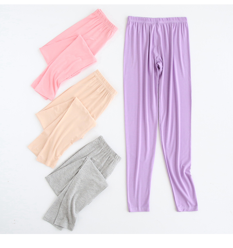 Modal đơn mảnh mùa thu quần mỏng phần cotton bó sát cơ thể kéo dài cơ thể quần legging nữ quần quần ấm quần lót nam