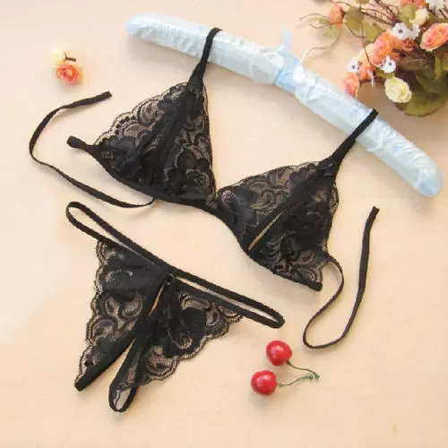 XL đen garter ren phù hợp với garter sexy đồ lót ống dài vớ cao stockings T quần