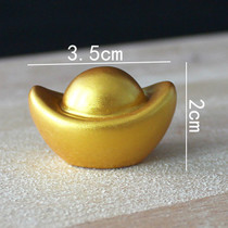 Baking cake decoration doll ornaments gold ingot ornaments