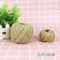 Hemp rope cake decoration cake box hemp rope DIY decorative hemp rope 30 M 100 m roll baking packaging