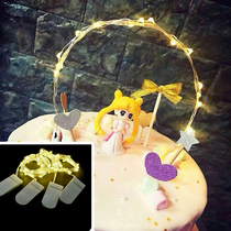 Birthday party dress up supplies cake decoration small lamp lantern cake jewelry baking accessories doll