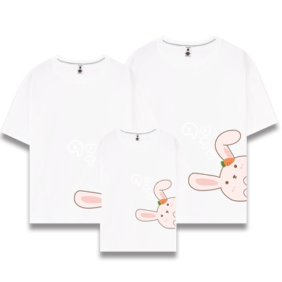 炸街亲子装t恤一家三口纯棉短袖2021新款潮母子母女装全家装夏装