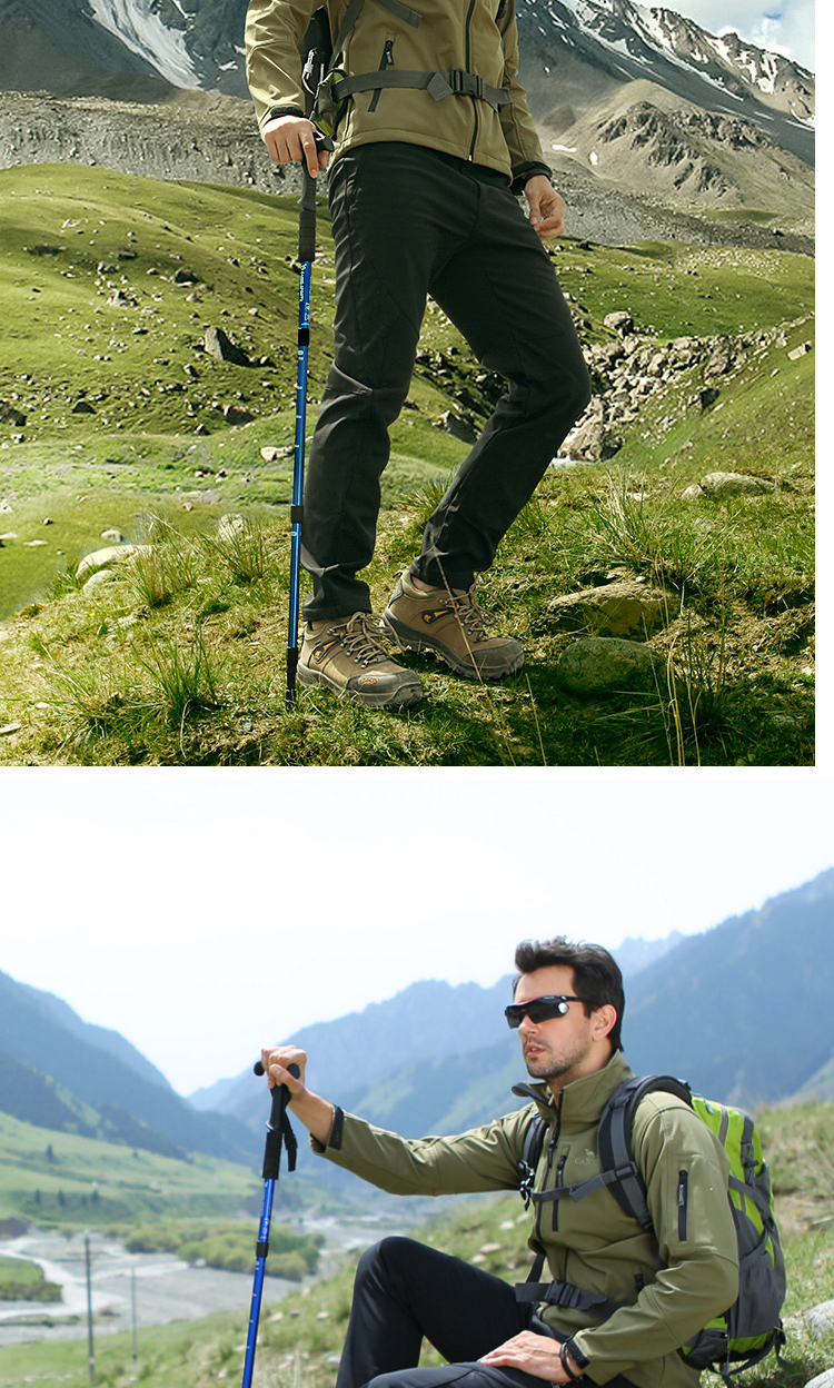Lạc đà ngoài trời trekking cực hình chữ T 4 phần kính đi bộ - Gậy / gậy gậy leo núi trekking
