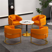 Training institutions table and chair combination simple leisure negotiation reception office beauty boutique customers light luxury sofa chair