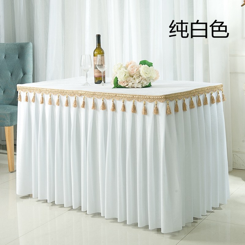 Custom Event Meeting Exhibition Table Skirt Table Hood Buffet Table Skirt Monastery Buddha Table for table and table cloth