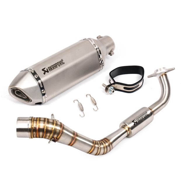 Xe máy tay ga NVX155 phần trước SC ống xả sửa đổi AEROX155 sửa đổi ống xả Tianzhu phần đầy đủ - Ống xả xe máy 	pô xe máy wave