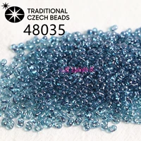 2х4мм 48035 Чешские перламутровые прозрачные бусины арахис 10г примерно 280 шт.