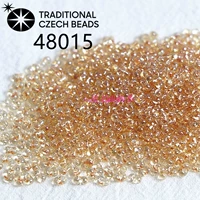 2х4мм 48015 Чешский перламутровый цвет арахисовый бисер 10г около 280 шт.