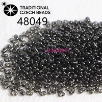 2х4мм 48049 Чешский перламутровый цвет арахисовый бисер 10г около 280 шт.