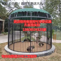 Iron super large peacock bird cage square wedding decoration props bird cage decoration outdoor large peacock bird cage