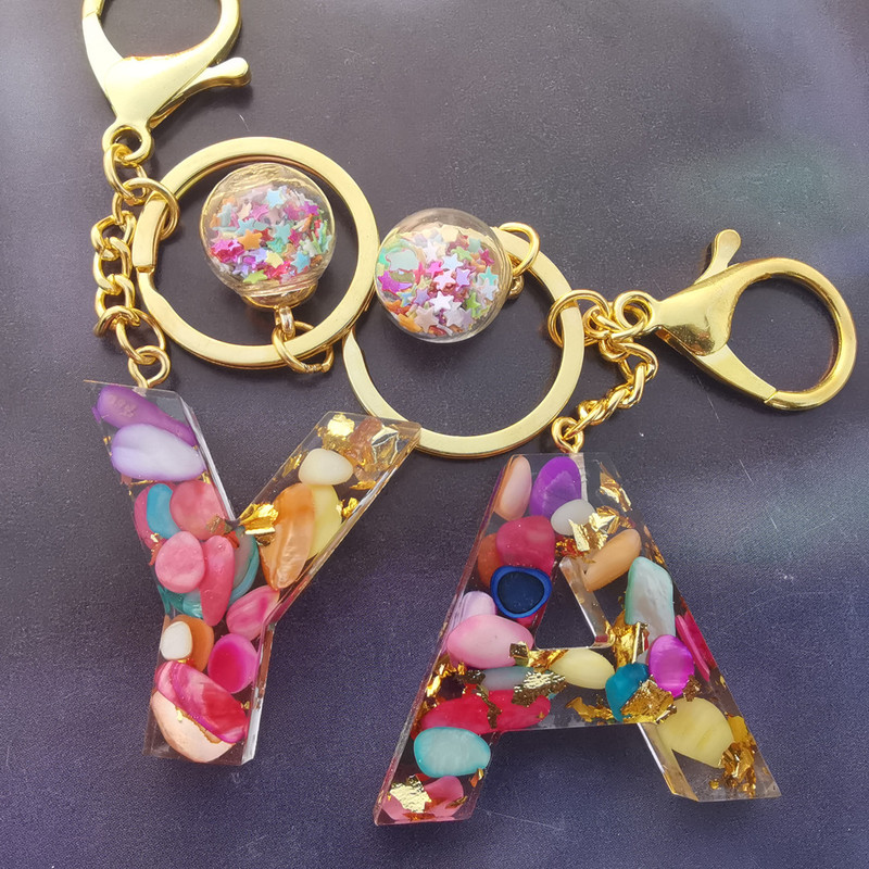 Colorful English Letter Keychain ins Simple Style Key Bag Pendant Decoration Girly Colorful Pendant Colorful English Letter Keychain ins Simple Style Key Bag Pendant Decoration Girly Colorful Pendant
