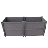 老花农 Углубленный ящик для цветов на балконе, цветочный горшок для огорода на крыше, очень большой прямоугольный лоток для растений в овощном горшке