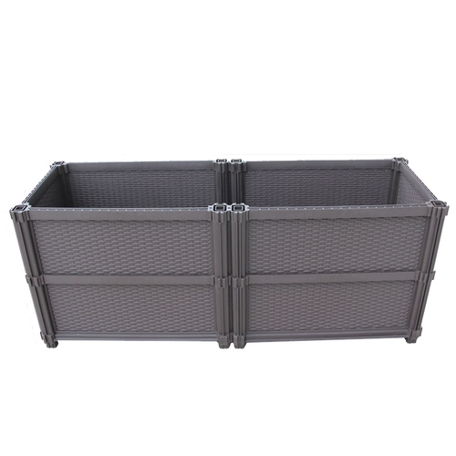 老花农 Углубленный ящик для цветов на балконе, цветочный горшок для огорода на крыше, очень большой прямоугольный лоток для растений в овощном горшке