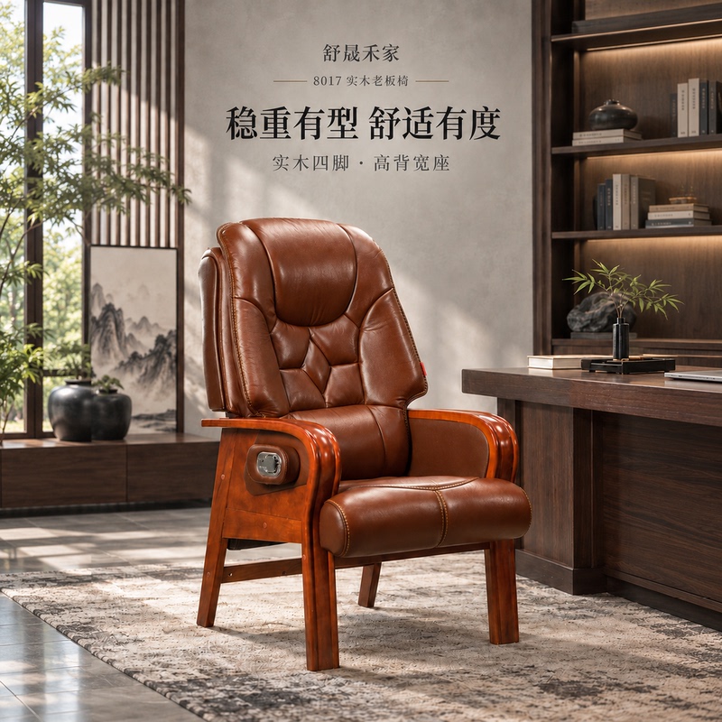 Boss Chair, Reclining Business Meeting Chair, Computer Chair with Backrest, Home Chair, Comfortable Office Leather Desk Chair Boss Chair, Reclining Business Meeting Chair, Computer Chair with Backrest, Home Chair, Comfortable Office Leather Desk Chair