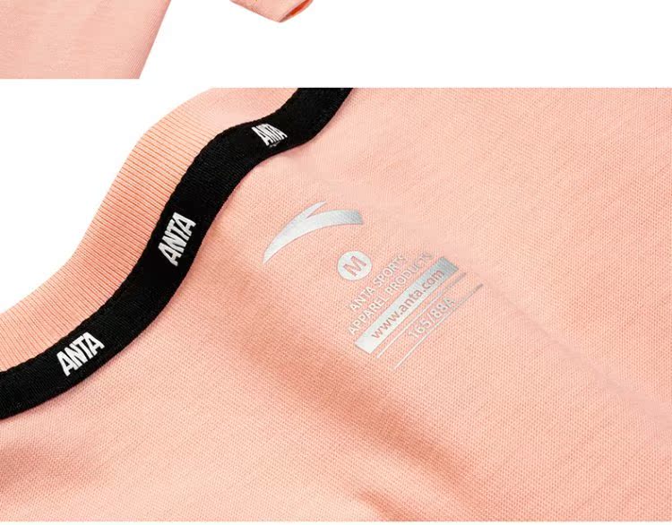 Anta T-shirt nữ 2019 hè mới màu trắng đế rắn màu thể dục ngắn tay nữ sinh viên thủy triều Authentic - Áo phông thể thao ao thun the thao
