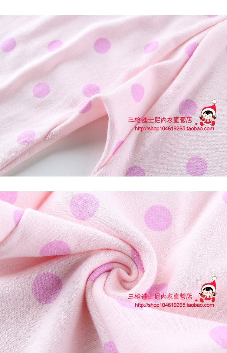Đồ lót trẻ em Disney Cô gái quần Minnie cotton mùa thu Cotton cotton mùa thu và mùa đông đồ bộ cho bé gái 11 tuổi