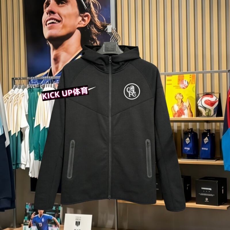 Premier League 25/26 Chelsea Appearance Jacket, Sports Casual Long-Sleeved Training Uniform, Warm-Up Uniform, Football Uniform