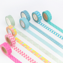 Color and paper tape hand account printing sticker decoration hand account split Net Red Girl translucent fancy tape