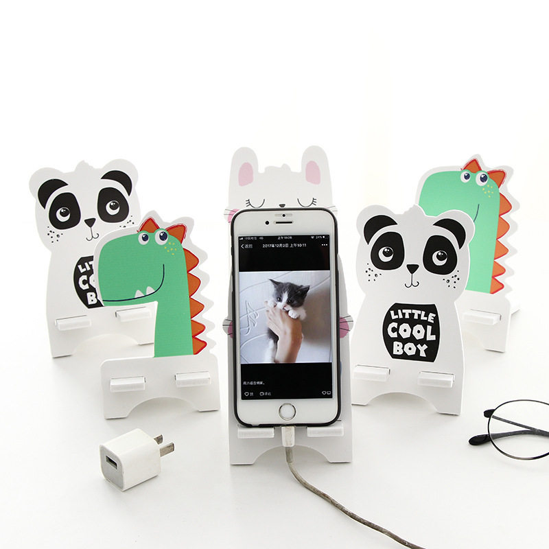 Creative Desktop Phone Rack Cute Cartoon Mobile Phone Holder live watching TV phone rack flat pad bracket