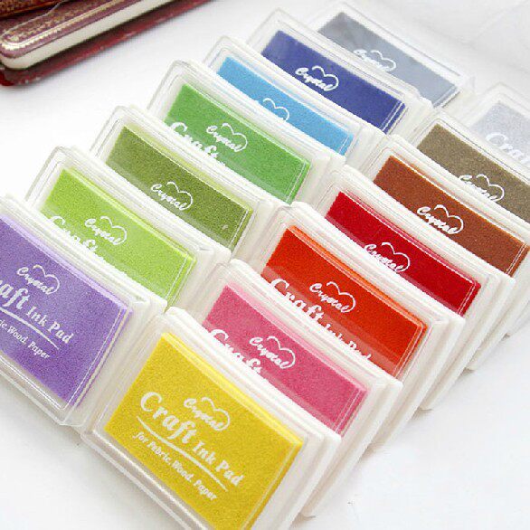 Finger painting big seal mud teacher seal Rubber stamp Color stamp pad DIY engraving stamp pad Indonesia