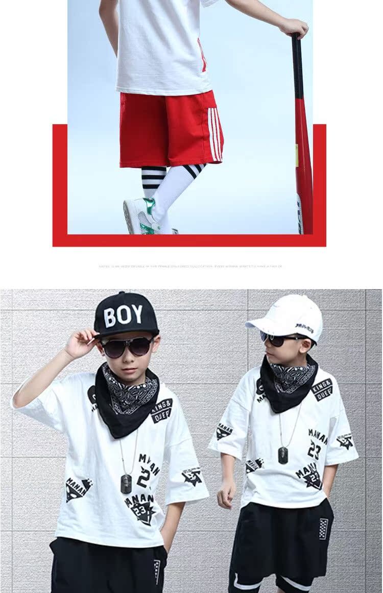 Trẻ em đường phố trang phục khiêu vũ bé trai phù hợp với hip hop cô gái nhảy quần áo hiệu suất quần áo phù hợp với trang phục khiêu vũ jazz thủy triều bộ hiphop bé trai
