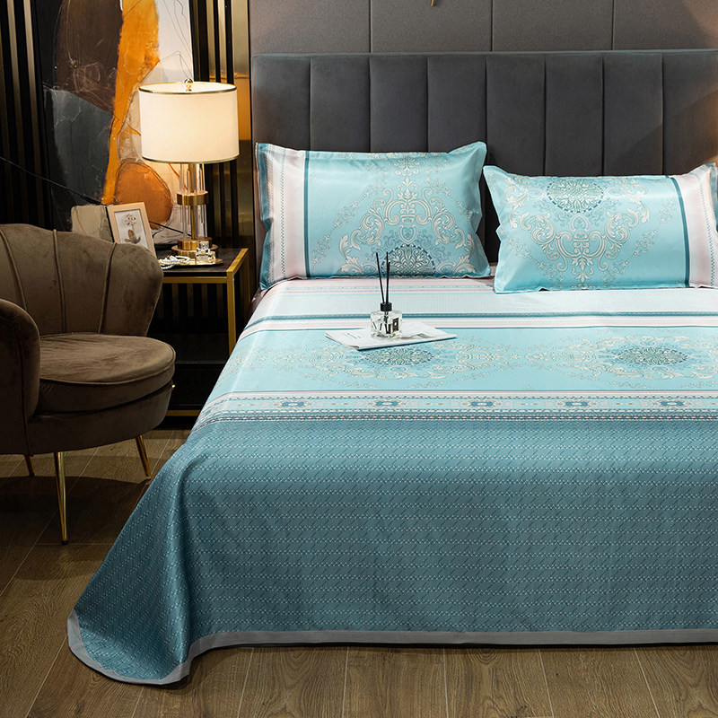 Summer Bed Linen Cool Mat home Single Double Folds Washable Ice Silk Air Conditioning Soft Mat Sunday Style 1 8