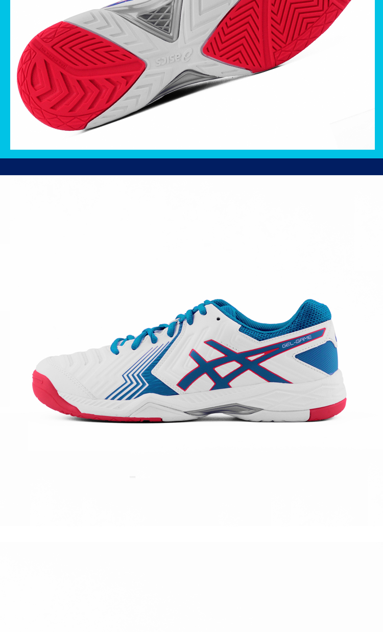 Giày tennis Asics GEL-GAME 6 giày nam E705Y giày thể thao E705Y-100 giay the thao nu