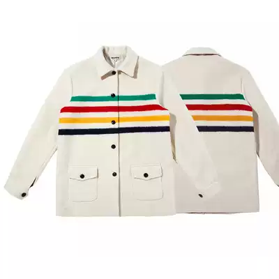 TRIPPY Xtreme 1950s Hodsons Bay Classic color stripe American retro wool jacket