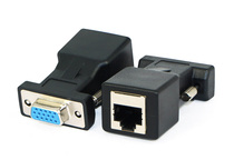 VGA to network cable RJ45 female network cable instead of VGA cable conversion head adapter male to male Male to female pair