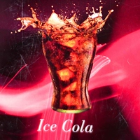 Синие кубики льда, кола