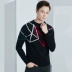 Yalu 2019 áo len mới size lớn mùa thu nam len nguyên chất đan áo len áo thun rộng đáy quần nam - Kéo qua áo sơ mi nam Kéo qua