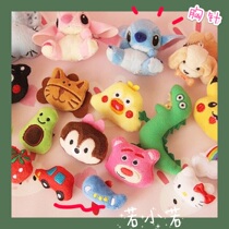 68) Cute Dumbo brooch cartoon girl heart plush three-dimensional dinosaur bag clothes curtain accessories