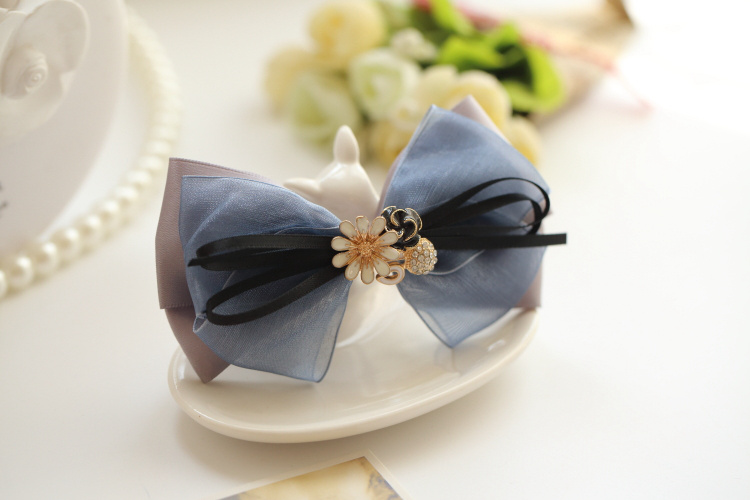 Mô hình Ruili DIY Hàn Quốc nơ tóc phụ kiện kẹp tóc sâm banh top clip lady vải bên clip mũ nón M1736 - Phụ kiện tóc băng đô turban