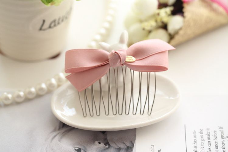 Bow tóc chải tóc phụ kiện Liu Haifa thẻ Phiên bản Nhật Bản và Hàn Quốc của đầu trang sức kẹp tóc ngược cắm tóc chải tóc ngã ba nữ M2000 - Phụ kiện tóc dây buộc tóc vải
