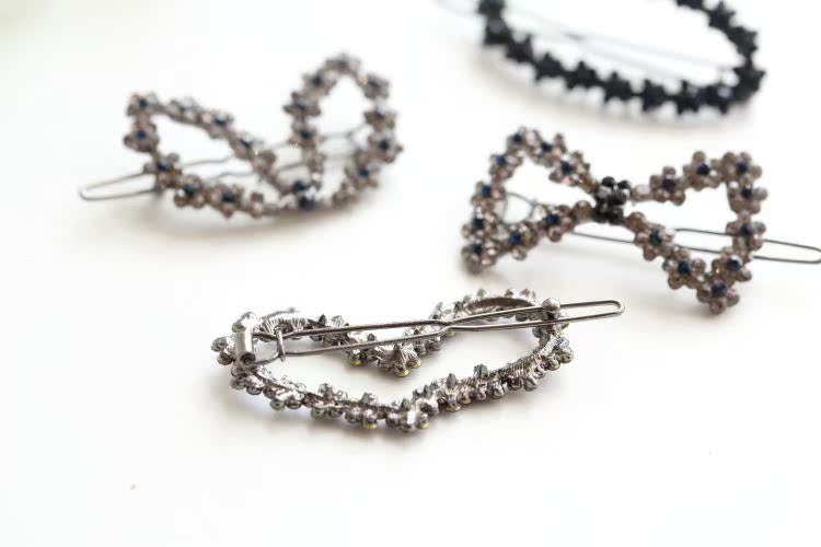 Mua hai tặng một hợp kim miễn phí ếch kim cương clip clip kẹp tóc kẹp tóc kẹp tóc phụ kiện mùa xuân clip bên clip đầu M2032 - Phụ kiện tóc phụ kiện tóc hà nội