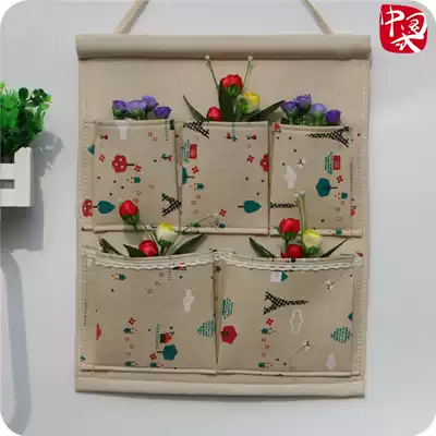 1 piece of fabric dormitory hanging bag storage hanging belt Multi-layer storage hanging bag storage wall hanging belt New store special offer