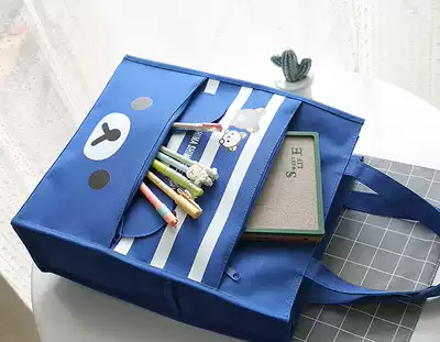 New A4 tutoring bag tote bag Canvas tutoring bag Primary school student book bag tutoring bag art bag bag bag