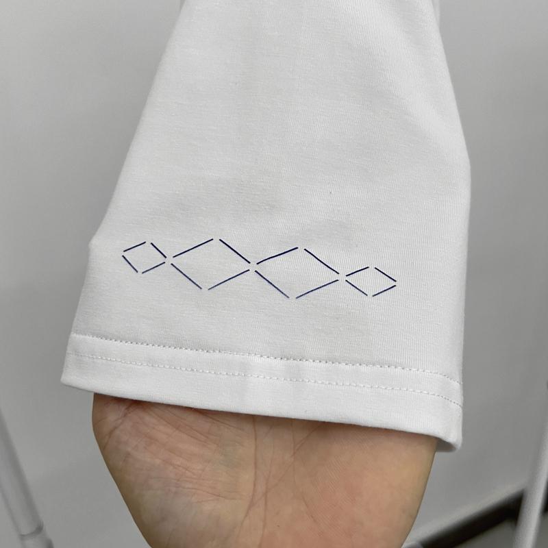 Formula Leopard Short-Sleeved White T-Shirt Short-Sleeved 4S Shop Car Sales Work Clothes Men and Women Same Style Summer Trousers Work Clothes