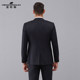 Manhattan ພາກຮຽນ spring ແລະດູໃບໄມ້ລົ່ນທຸລະກິດຜູ້ຊາຍໃຫມ່ slim suit ອາຍຸກາງເປັນມືອາຊີບຢ່າງເປັນທາງການ dress pinstripe suit jacket