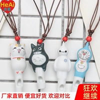 Детский мультяшный свисток, детская игрушка для детского сада, безопасное нетоксичное ожерелье, подвеска