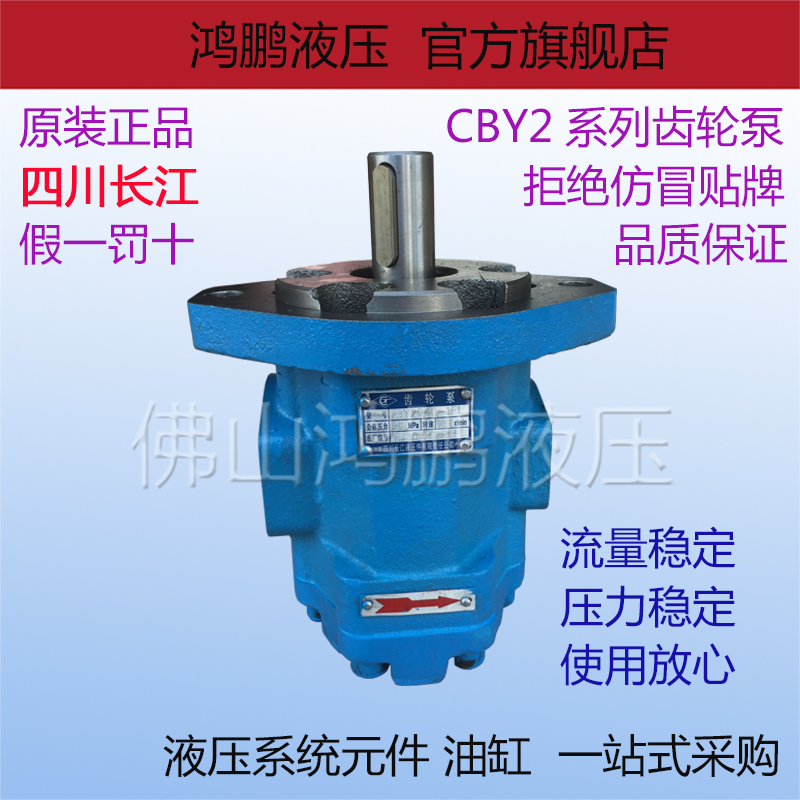 Sichuan Yangtze River hydraulic oil pump high pressure gear pump CBY2010 016 025 032 040 garbage truck drilling rig