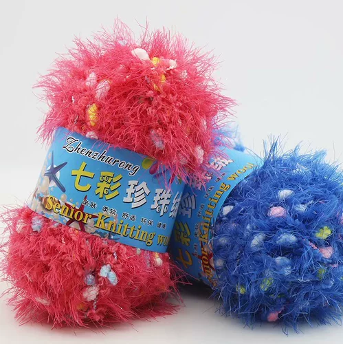 Длинный пожилой красочный жемчужный феникс Plel Baby Line Line Coversing Stick Kota Коралловая бархатная линия грубая