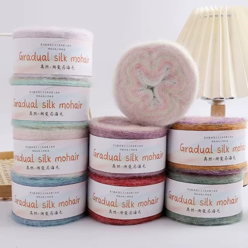 Шерстяной плетеный свитер ручной работы, детская накидка, куртка, шарф, градиент