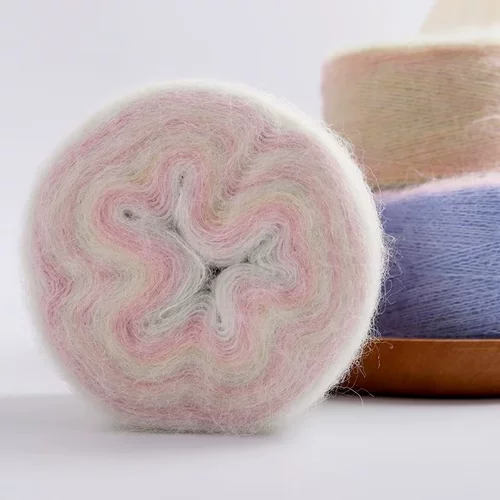 Шерстяной плетеный свитер ручной работы, детская накидка, куртка, шарф, градиент