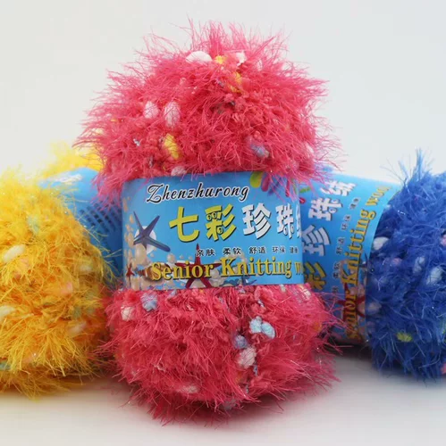 Длинный пожилой красочный жемчужный феникс Plel Baby Line Line Coversing Stick Kota Коралловая бархатная линия грубая