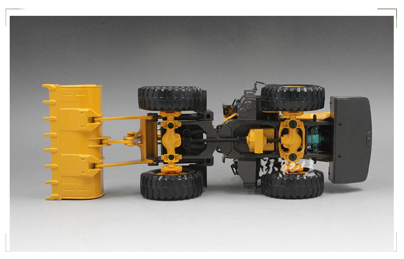 Hợp kim Gốc 1:35 Tạm Thời Loader Grader Kỹ Thuật Xe Mô Hình Hợp Kim Mô Phỏng Tĩnh Mô Hình Xe Trang Trí mô hình xe đạp