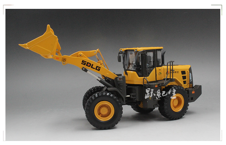 Hợp kim Gốc 1:35 Tạm Thời Loader Grader Kỹ Thuật Xe Mô Hình Hợp Kim Mô Phỏng Tĩnh Mô Hình Xe Trang Trí mô hình xe đạp
