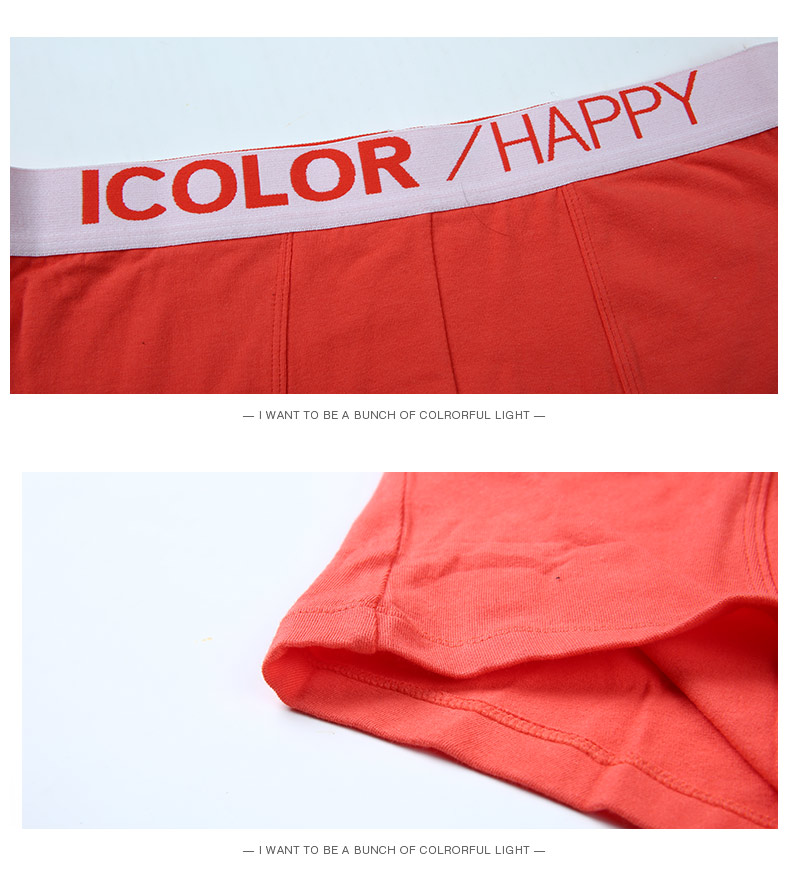 IColor Quần lót nam Boxer Tóm tắt Boxer Men Hợp thời trang cho nam Cotton Tóm tắt Quần nam Quần dài quần lót phụ nữ