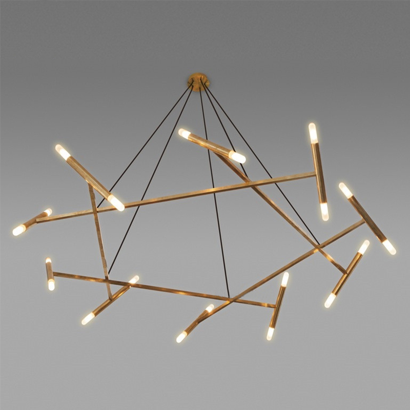 Nordic Minimalist Personality Creative Chandeliers Postmodern American Minimalist Retro Decorative Ring Clothing Shop Clubhouse Chandeliers