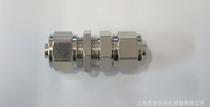 Pneumatic connector quick screw through plate straight bulkhead connector lock female copper nickel plated PU pipe joint 4 6 8 10 12